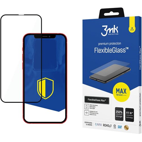 Szkło hybrydowe 3MK FlexibleGlass Max do iPhone 12 Mini