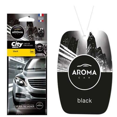 Odświeżacz do samochodu AROMA CAR City Card Black