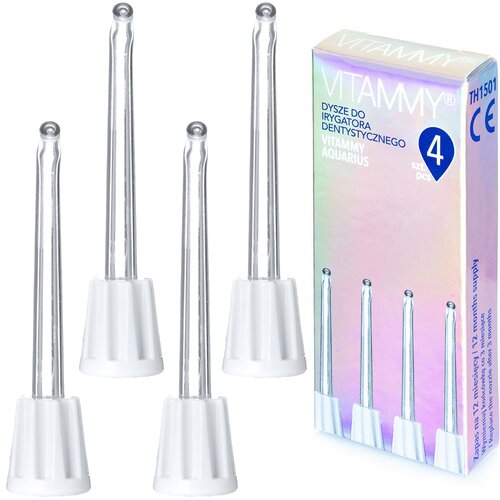 Oryginalna końcówka do irygatora VITAMMY TOW012767 (4 szt.) (Delikatna dla zębów)
