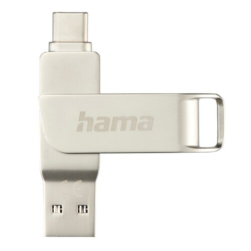 Pendrive HAMA C-Rotate Pro 64GB, USB-C / USB 3.2 Gen. 1 (USB 3.0), Odczyt 70 Mb/s, Zapis 70 Mb/s