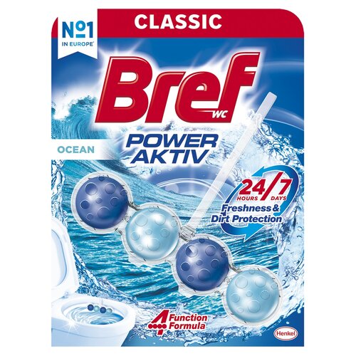Kostka do WC BREF Power Aktiv Ocean 50g