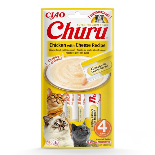 Przysmak dla kota INABA Ciao Churu Kurczak z serem (4 x 14 g)