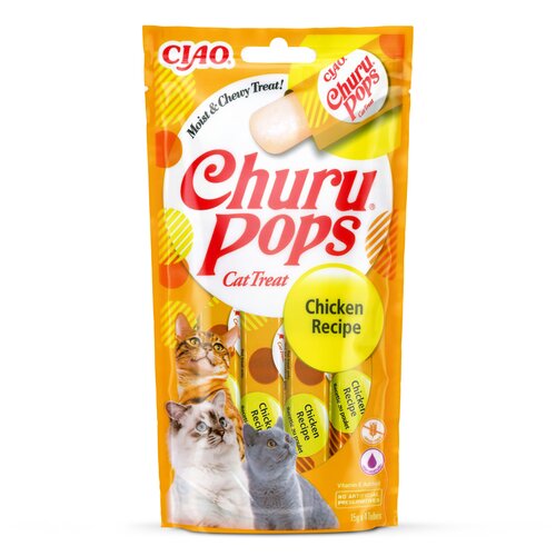 Przysmak dla kota INABA Ciao Churu Pops Kurczak (4 x 15 g)