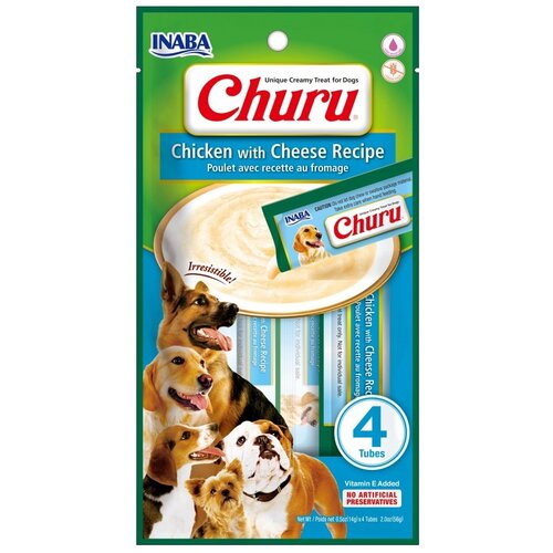 Przysmak dla psa INABA Churu Kurczak z serem (4 x 14 g)