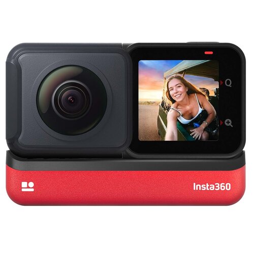 Kamera sportowa INSTA360 One Rs Twin Edition Czarno-czerwony