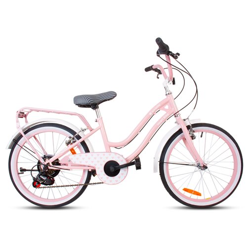 Rower dziecięcy SUN BABY Heart Bike 20 cali dla dziewczynki Różowy