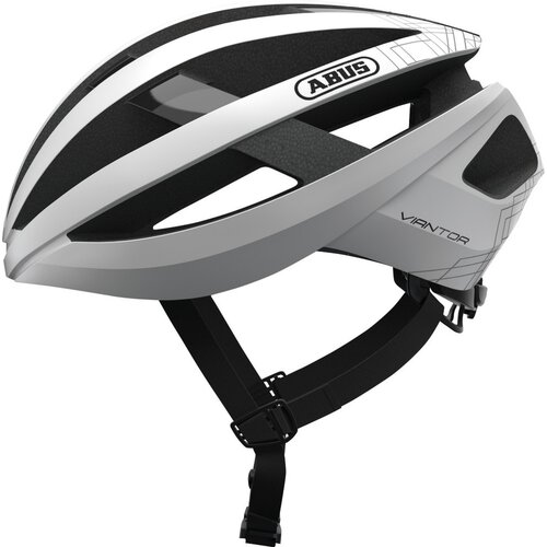 Kask rowerowy ABUS Viantor Biało-szary Szosowy (rozmiar L)