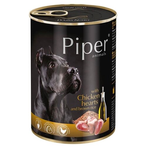 Karma dla psa PIPER Animals z sercami kurczaka i brązowym ryżem 400 g