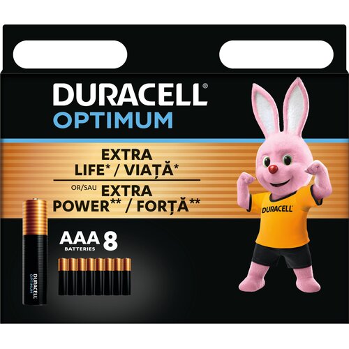 Baterie AAA LR03 DURACELL Optimum (8 szt.)
