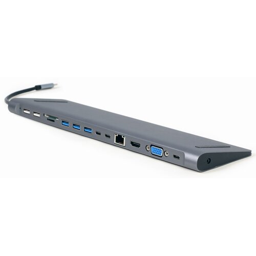 Hub GEMBIRD A-CM-COMBO9-01 USB Typu C, Pasywny