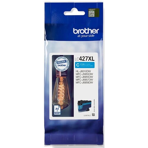 Tusz BROTHER Błękitny 47 ml LC-427XLC