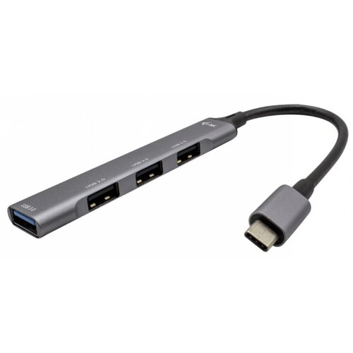 Hub I-TEC C31HUBMETALMINI4 USB Typu C, Pasywny