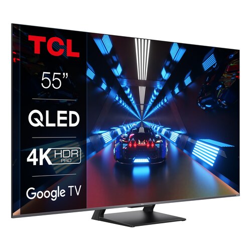 Telewizor TCL 55C735 55" QLED 4K 144Hz Google TV Dolby Atmos Dolby Vision DVB-T2/HEVC/H.265
