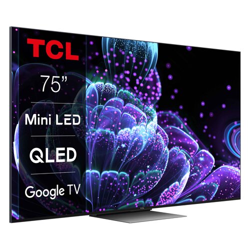 Telewizor TCL 75C835 75" QLED 4K 144Hz Google TV Dolby Atmos Dolby Vision HDMI 2.1 DVB-T2/HEVC/H.265