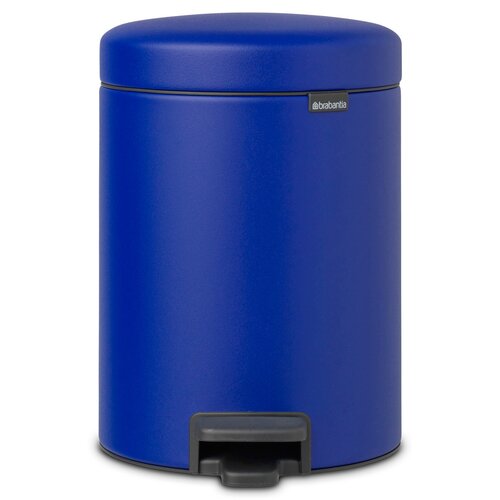 Kosz na śmieci z pedałem BRABANTIA 206849 Newicon uszczelka przeciwzapachowa, malowany 5L Niebieski