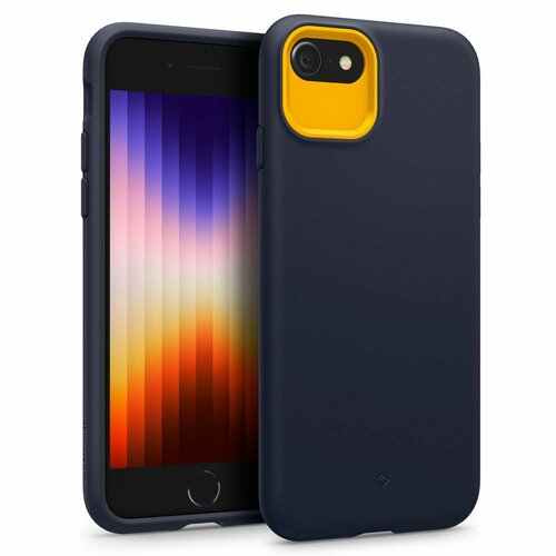 Etui SPIGEN Caseology Nano Pop do Apple iPhone 7/8/SE 2020/2022 Granatowo-Żółty