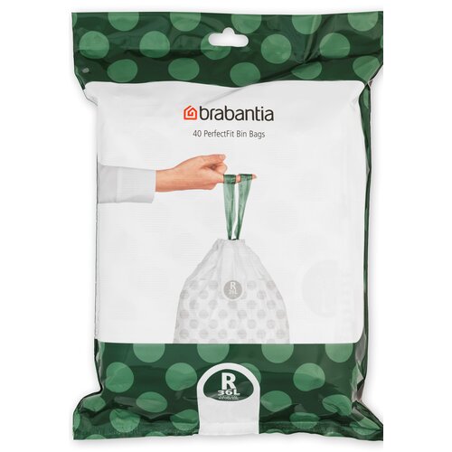Worki na śmieci BRABANTIA PerfectFit 138546 36L (40 sztuk) Biały