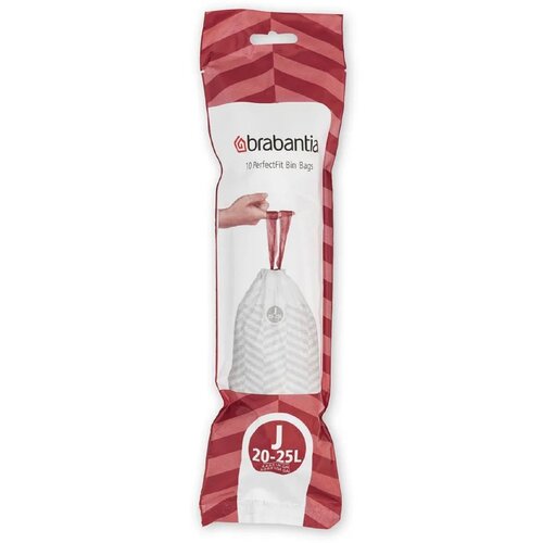 Worki na śmieci BRABANTIA PerfectFit 138324 20-25L (10 sztuk) Biały
