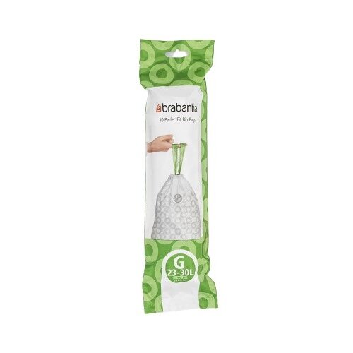 Worki na śmieci BRABANTIA PerfectFit 138386 23-30L (10 sztuk) Biały