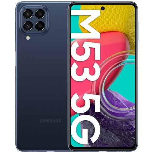 Smartfon SAMSUNG Galaxy M53 6/128GB 5G 6.7" 120Hz Niebieski SM-M536