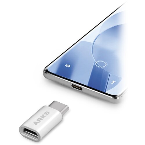 Adapter Micro USB - USB-C ARKS Biały