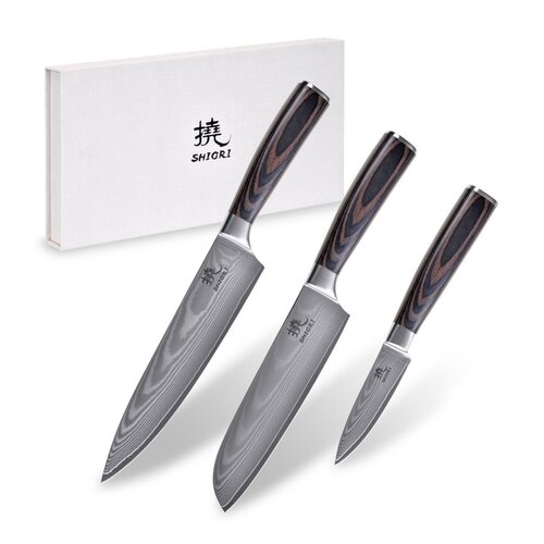 SHIORI Chairo Shōto (3 elementy) Zestaw noży - niskie ceny i