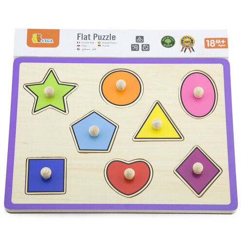 Puzzle VIGA Learn From Fun Kształty 50015 (8 elementów)