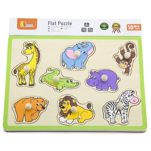 Puzzle VIGA Learn From Fun Zoo 50019 (8 elementów)