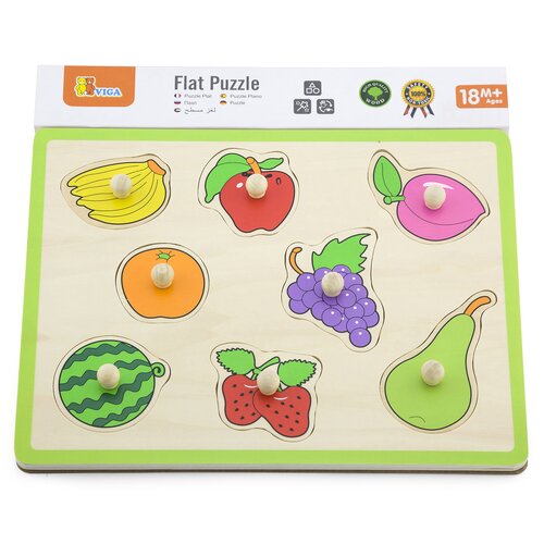 Puzzle VIGA Learn From Fun Owoce 50020 (8 elementów)