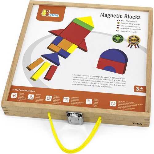 Zabawka edukacyjna VIGA Magnetyczna układanka w walizce 59687