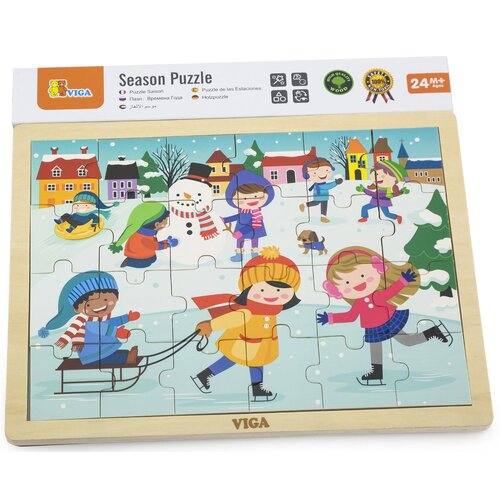 Puzzle VIGA Cztery pory roku Zima 51272 (24 elementy)