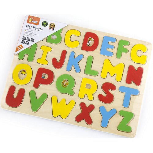 Puzzle VIGA Na podkładce: Alfabet 58543 (26 elementów)