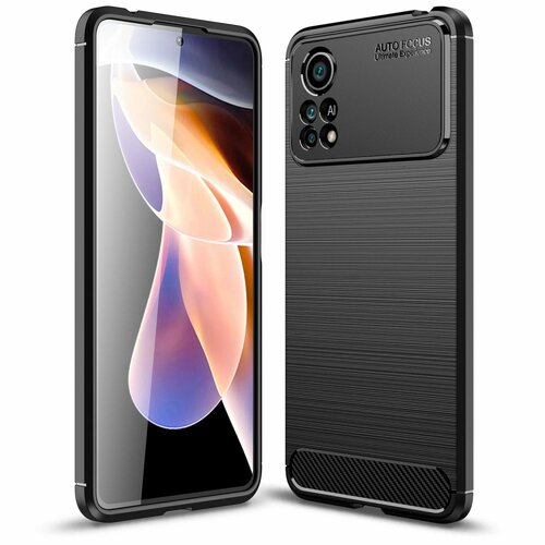 Etui TECH-PROTECT TPUCarbon do Xiaomi Poco X4 Pro 5G Czarny