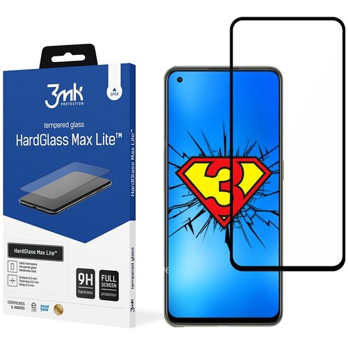 Szkło hartowane 3MK HardGlass Max Lite do OnePlus Nord CE 2 Lite 5G Czarny