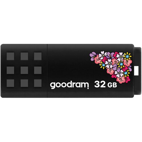 Pendrive GOODRAM UME2 Spring 32GB, USB 2.0, Odczyt 20 Mb/s, Zapis 5 Mb/s Czarny