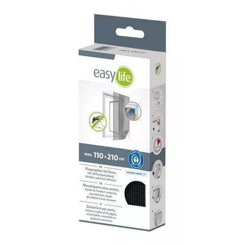 Moskitiera EASY LIFE 000-1101 2 x (60 x 210 cm) Antracytowy