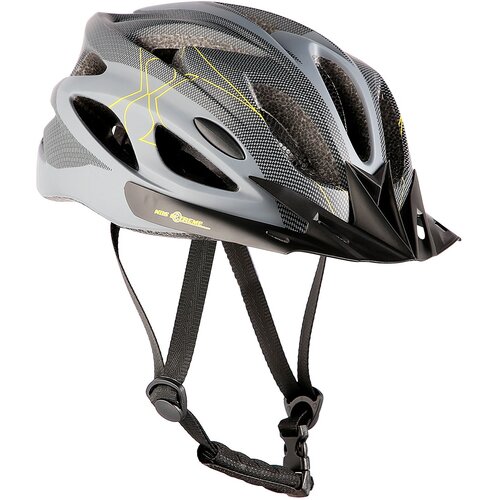 Kask rowerowy NILS EXTREME MTW291 Szaro-czarny MTB (rozmiar L)