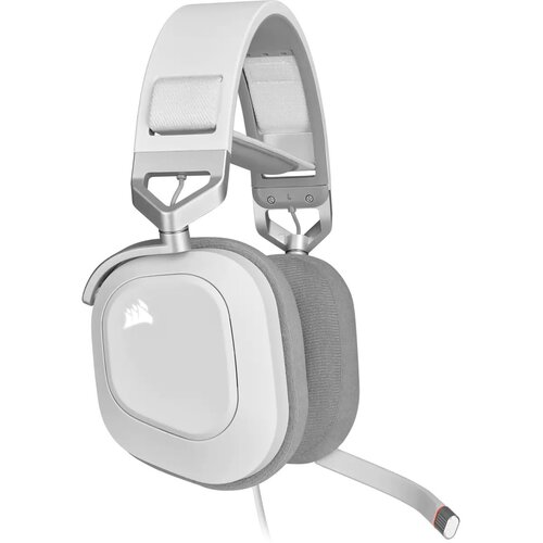 Słuchawki CORSAIR HS80 RGB USB Nauszne, Dźwięk przestrzenny Biały