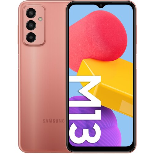 Smartfon SAMSUNG Galaxy M13 4/64GB 6.6" 90Hz Pomarańczowy SM-M135
