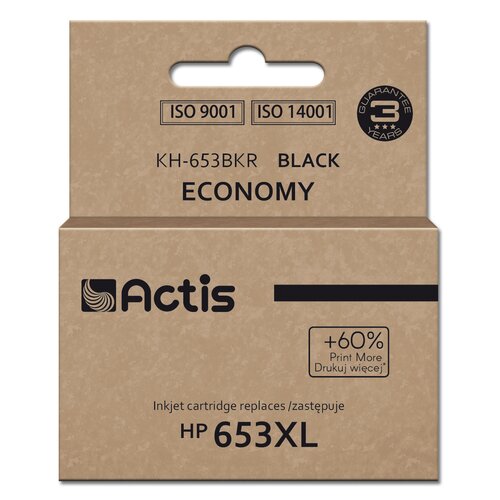 Tusz ACTIS do HP 653 XL 3YM75AE Czarny 20 ml KH-653BKR