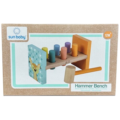 Zabawka edukacyjna SUN BABY Hammer Bench Panda E01.057.1.1