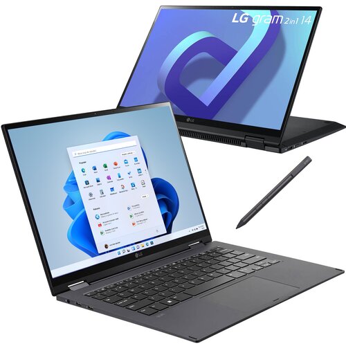 Laptop LG Gram 2022 14T90Q-G.AA55Y 14" IPS i5-1240P 16GB RAM 512GB SSD Windows 11 Home