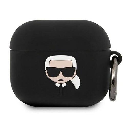 Etui na słuchawki KARL LAGERFELD Silicone Ikonik do Apple AirPods 3 Czarny