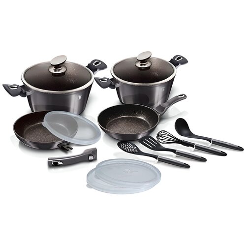 Zestaw garnków BERLINGER HAUS Metallic Line Carbon Pro Edition BH/7059 (13 elementów)