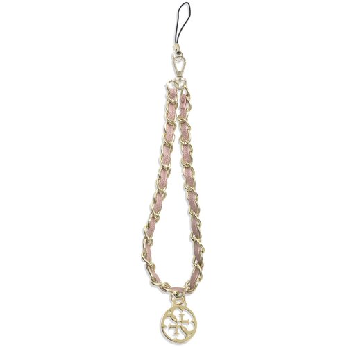 Zawieszka do telefonu GUESS Strap Chain Metal 4G Charm Różowy