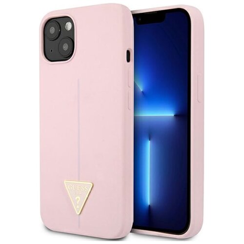 Etui GUESS Silicone Triangle do Apple iPhone 13 Liliowy
