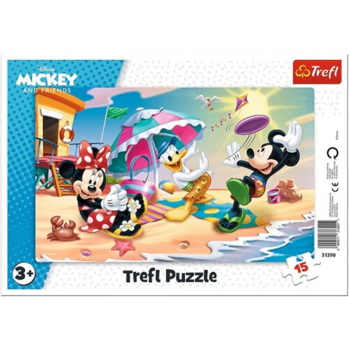 Puzzle TREFL Disney Myszka Miki Zabawy na plaży 31390 (15 elementów)