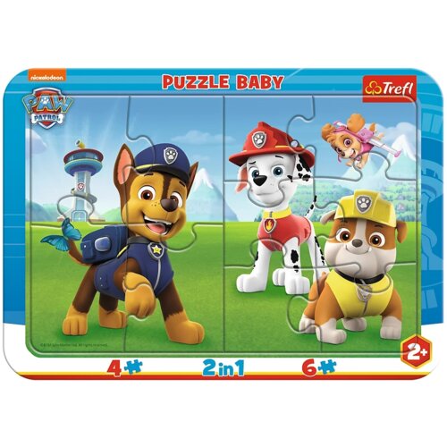 Puzzle TREFL Wesoły Psi Patrol 2 w 1 80022 (10 elementów)