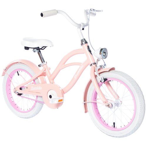 Rower dziecięcy PLUMBIKE Princess Poppy 16 cali dla dziewczynki Różowy