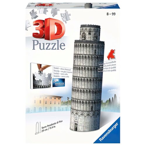 Puzzle 3D RAVENSBURGER Mini budowle Krzywa wieża w Pizie 11247 (60 elementów)